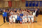 WBBall vs MHC  Wheaton College women's basketball team pose for a group photo with the 1994-95 team on their 25th anniversary of going to the NCAA Final Four. - Photo By: KEITH NORDSTROM : Wheaton, basketball, NCAA Final Four NEWMAC